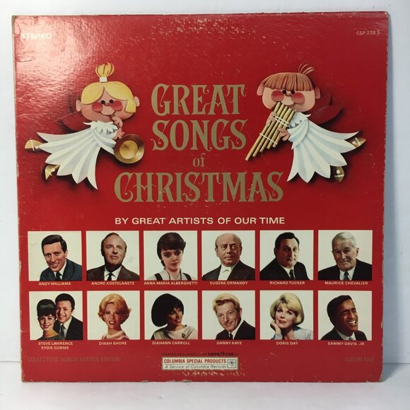 The Great Songs Of Christmas Great Artists Of Our Time Album Vinyl LP Columbia - Picture 1 of 6